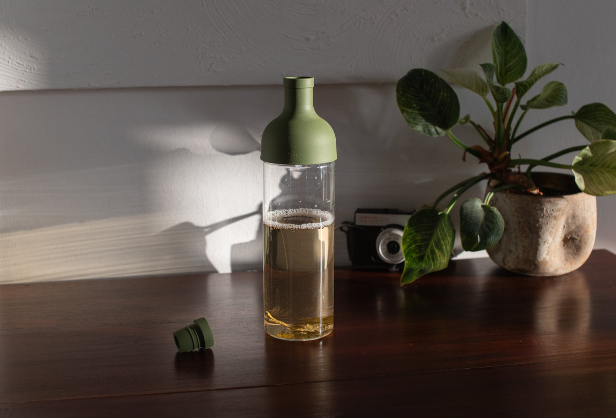 Cold-brewed Jasmine Pearls with green grape and tarragon