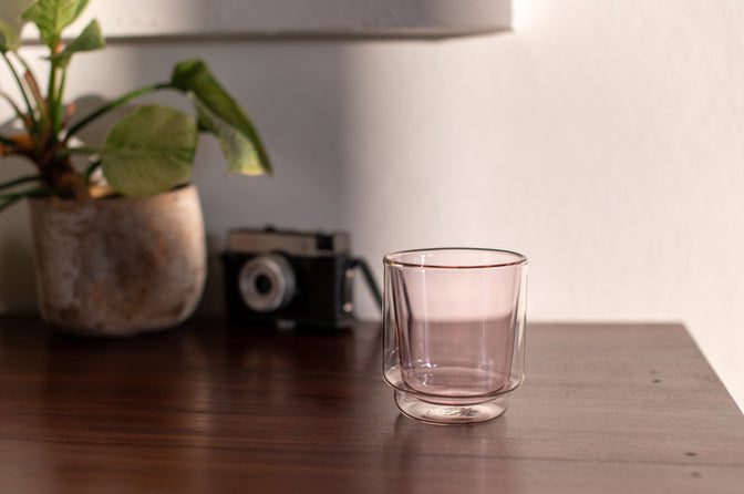 Double-Walled Matcha Cup in a home setting.